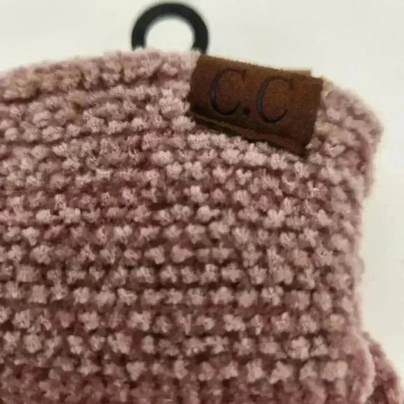 NWT C.C Glove SmartTips Touch Screen Compatible Gloves‎ Rose O/S Chenille Gift - Picture 5 of 7